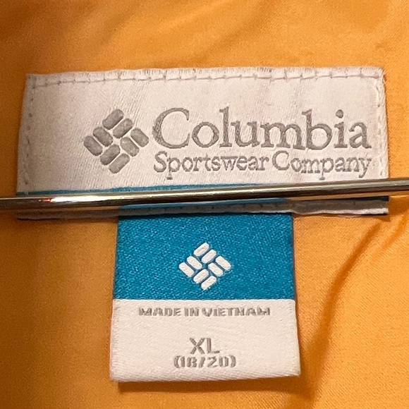 Columbia Sky Blue Puffer Jacket with Faux Fur Hood - Picture 6 of 7